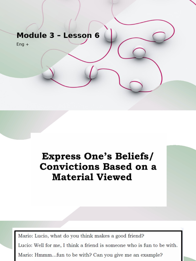 Understanding Beliefs and Convictions | PDF