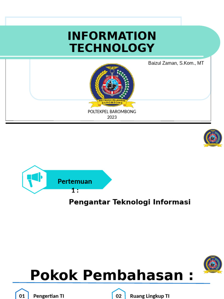 Materi Pertemuan 1 | PDF