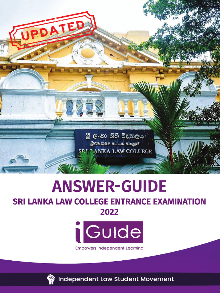 Sri Lanka Law College Entrance Exam Guide | PDF | Government