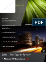 Top 5 Security Threats For 2012: Aarij M Khan Director of Product Marketing HP Enterprise Security