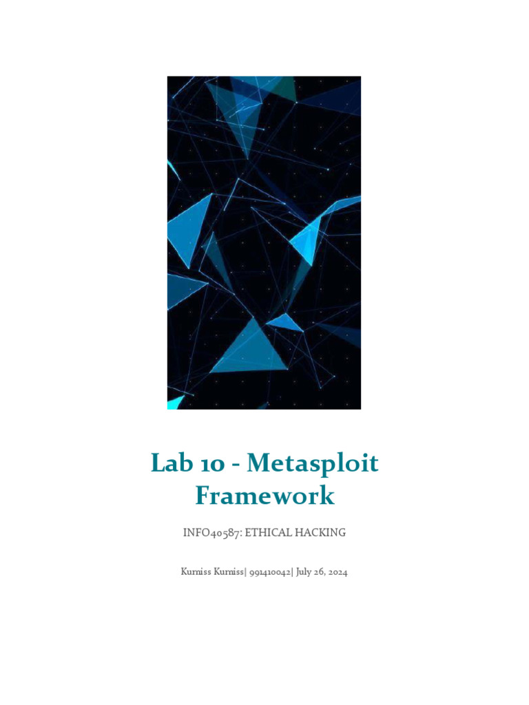 Metasploit Framework Lab Guide | PDF