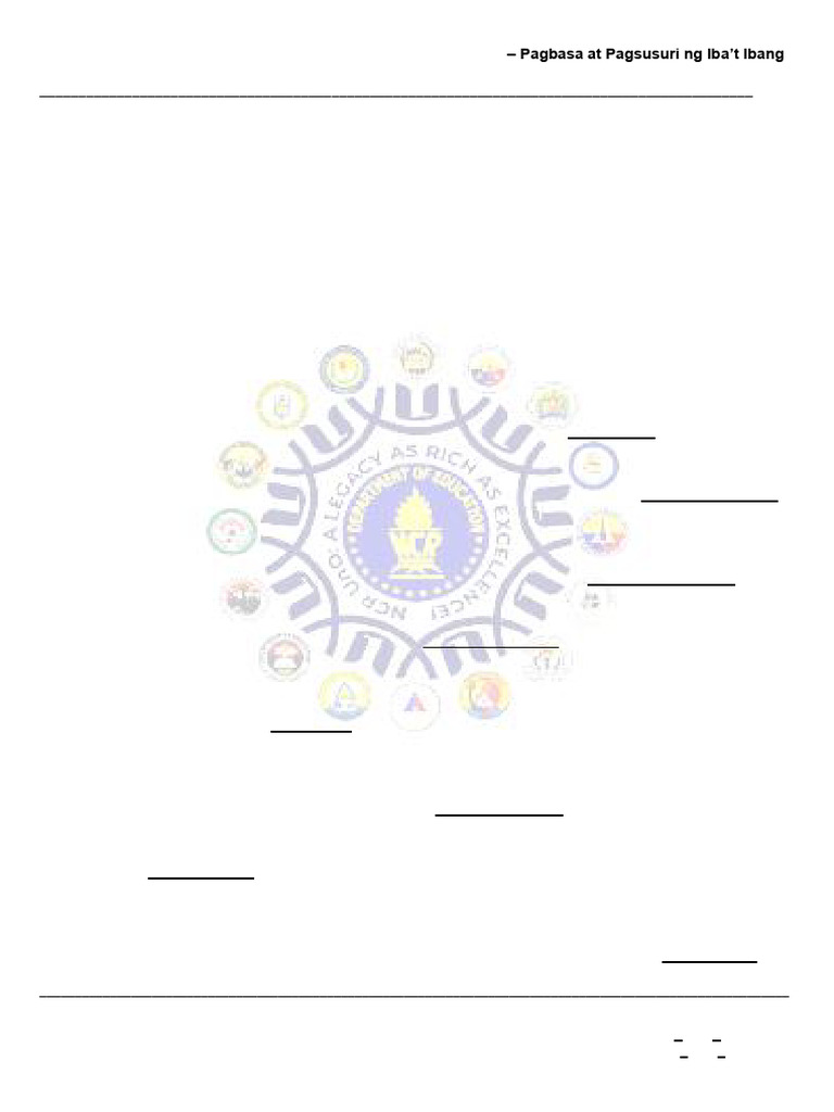 Filipino 11 Q3 LAS 3 Pagbasa at Pagsusuri | PDF