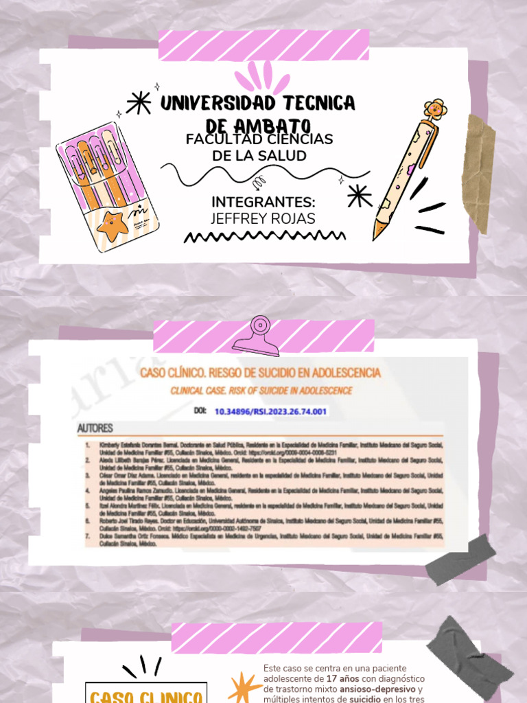 Caso Clinico Analisis | PDF | Trastorno depresivo mayor | Depresión ...