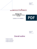 Lecture #4 - Proteins - Function, Chemistry & Structure