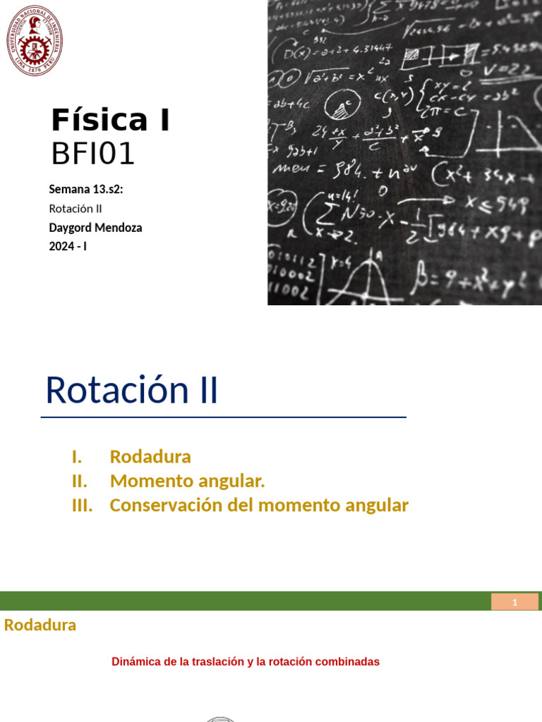 Dinámica de Rotación y Momento Angular | PDF | Momento angular ...