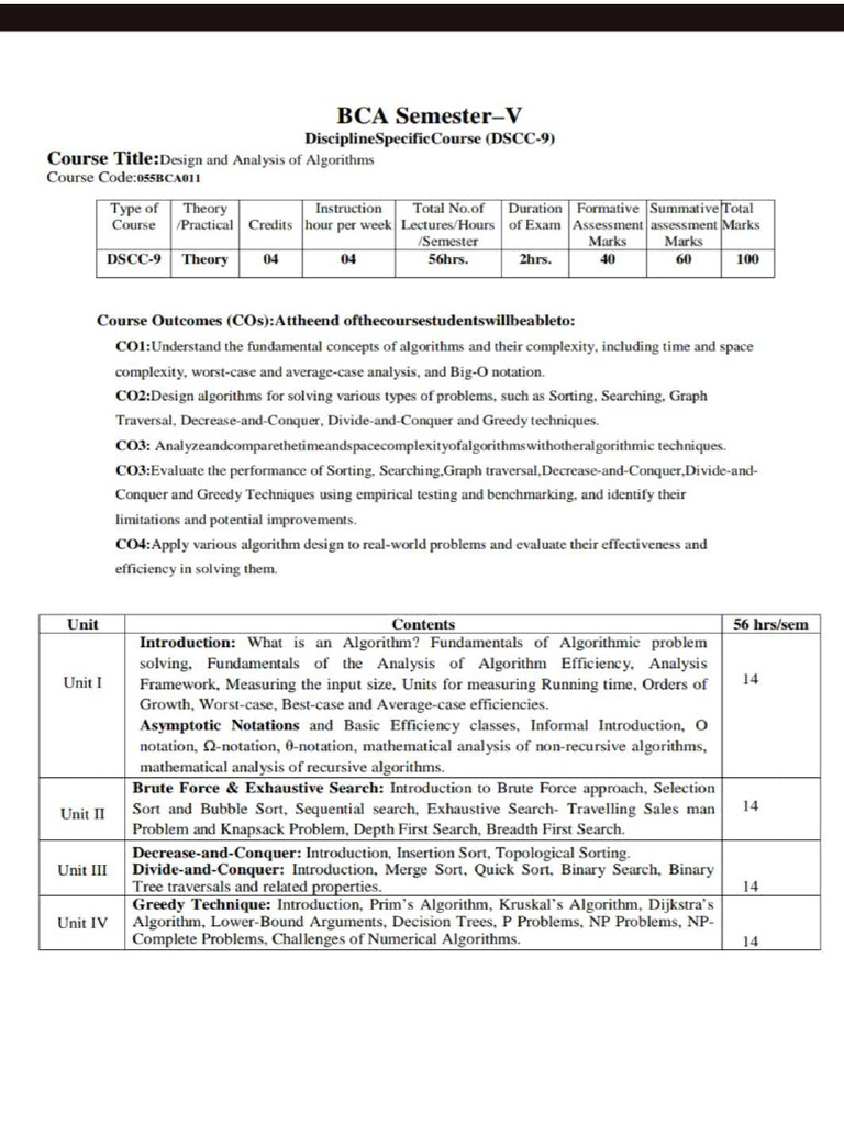 DAA Text Book | PDF