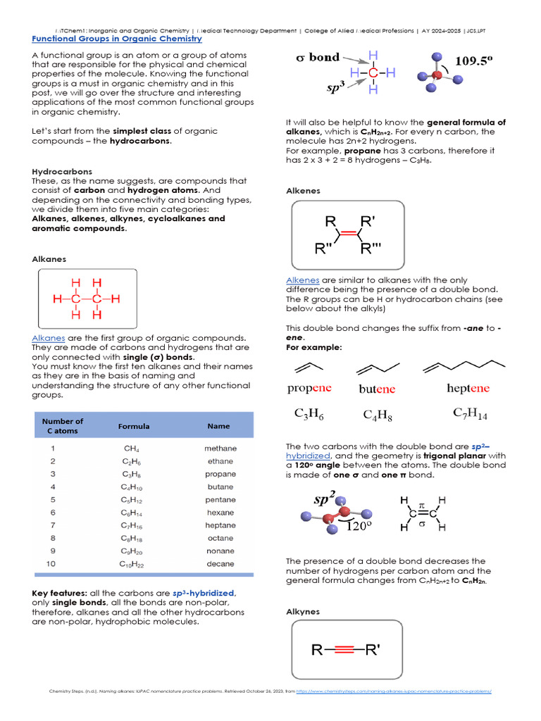 Inorganic and Organic Chemistry Overview | PDF | Alkene | Amide