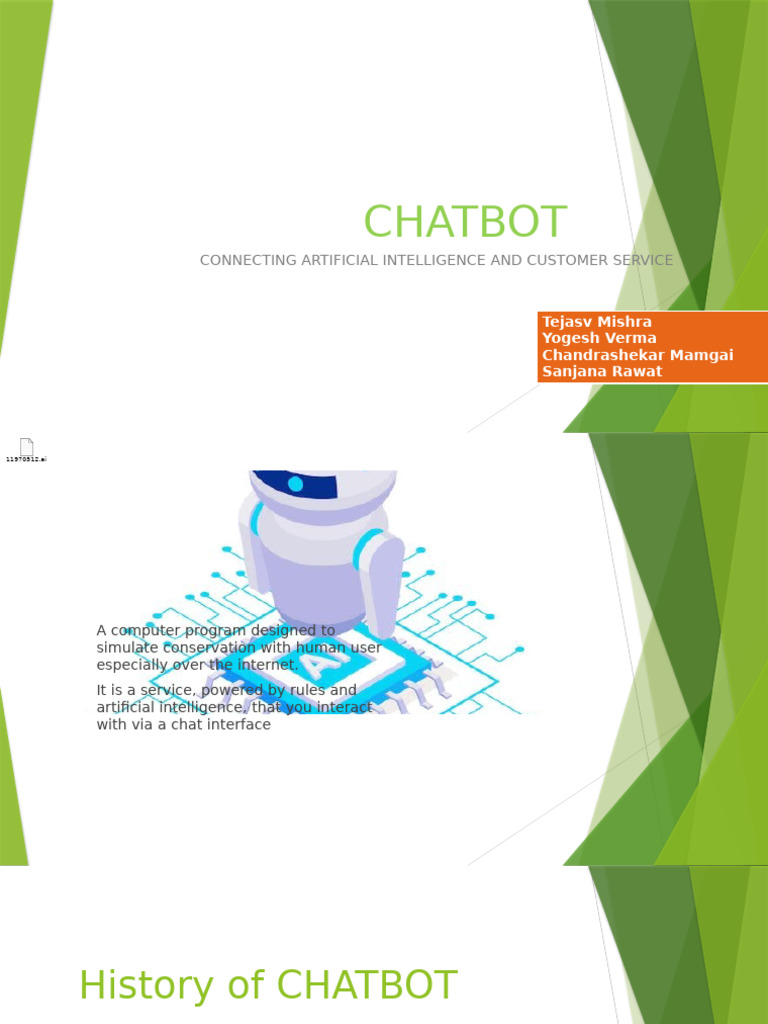 Chatbot - PPT (1) - Read-Only | PDF | Technology & Engineering