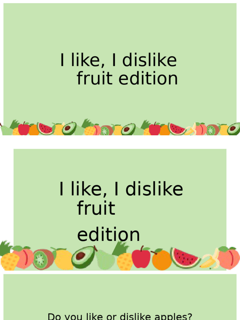 LIKE AND DISLIKE 2 | PDF
