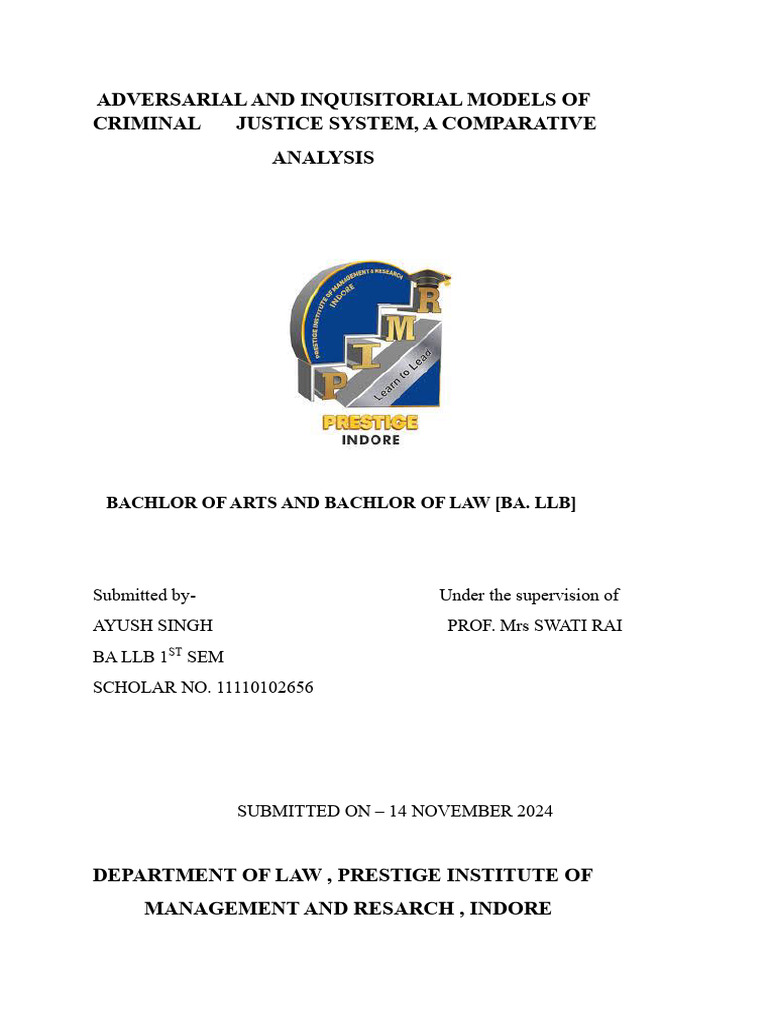 Legal Method Ayush Singh | PDF | Trials | Crimes