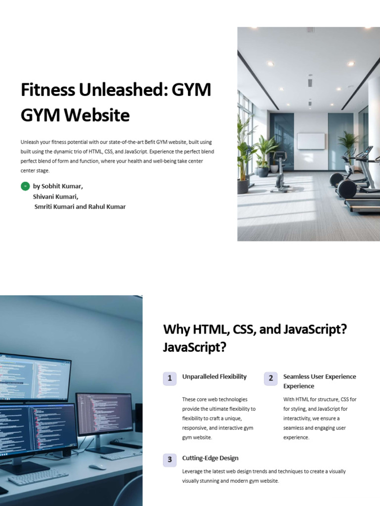 Build a Gym Website with HTML, CSS, JS | PDF | Cloud Computing ...
