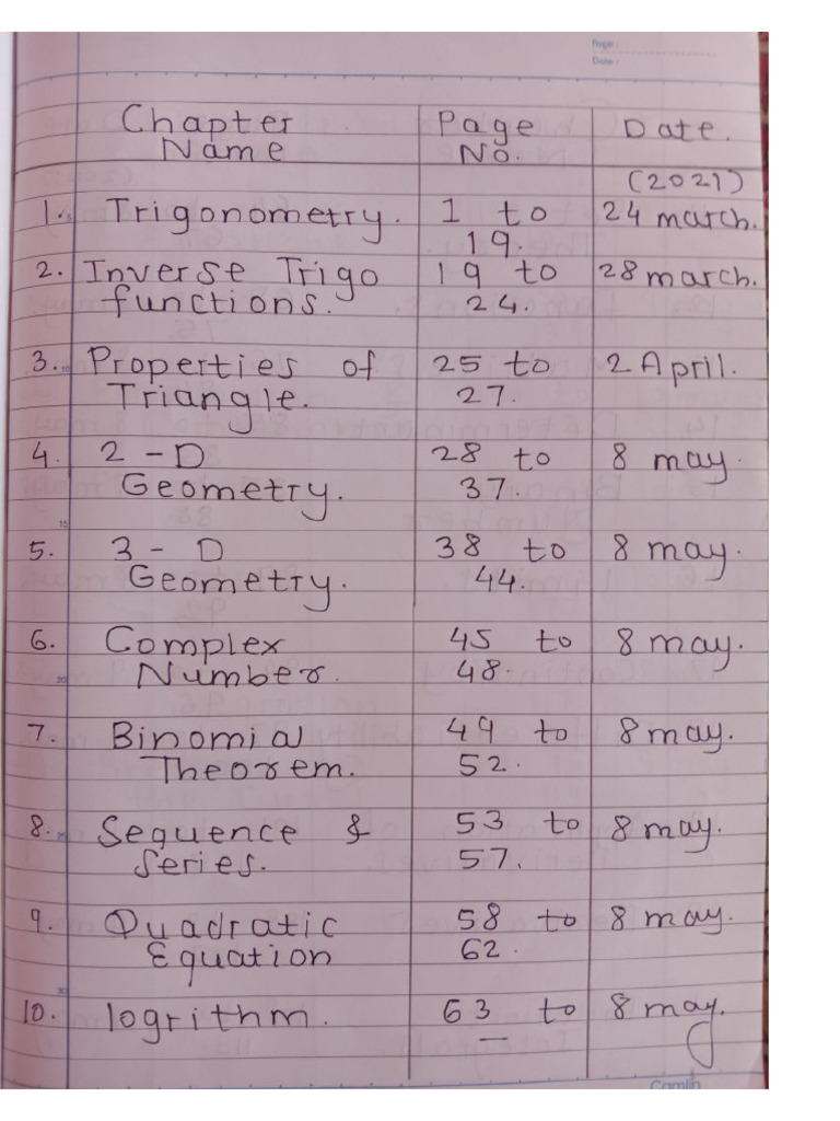 Maths All Formula Hand Written PDF - 241106 - 133951 | PDF