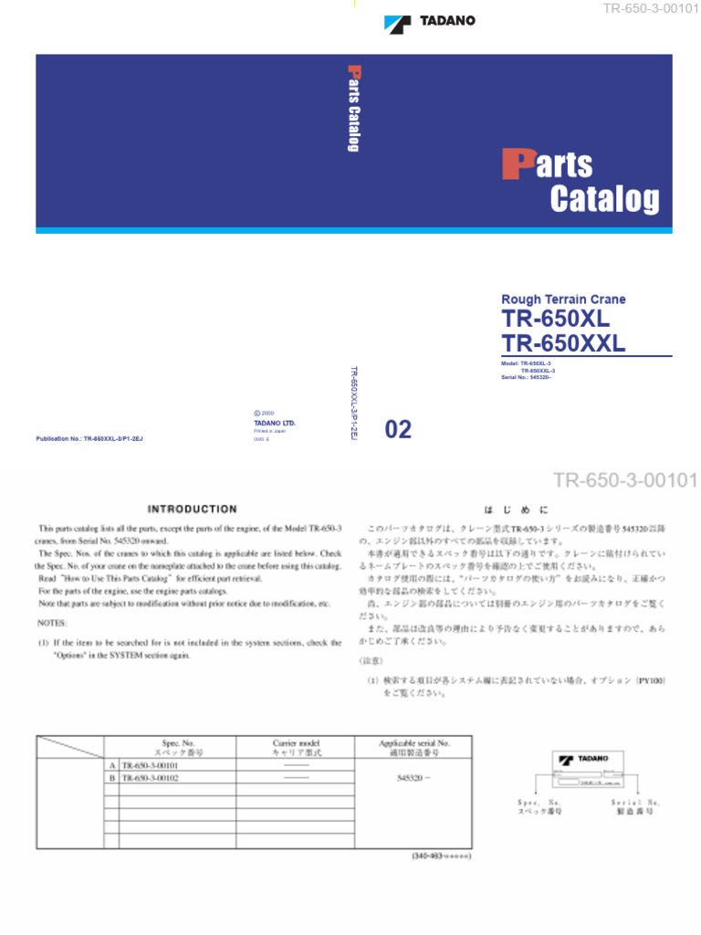 TR 650XXL 3 - P1 2ej | PDF