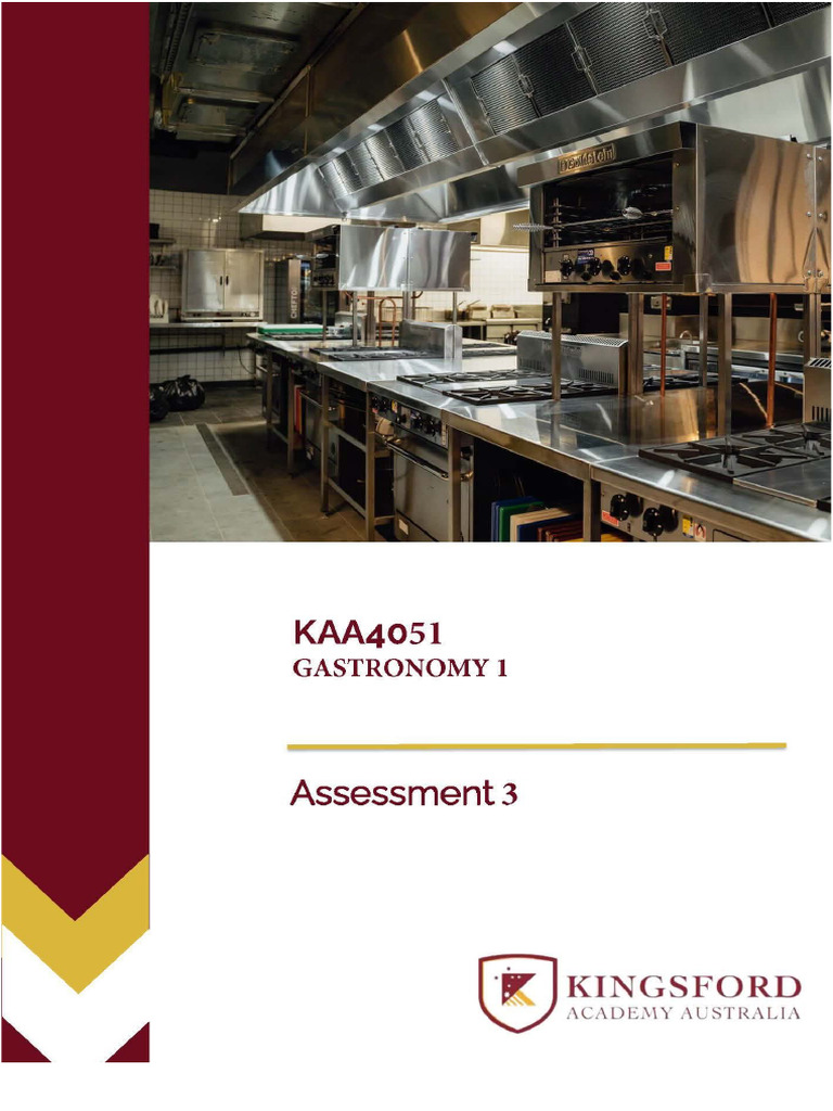 Assessment 3 Practical (IP) | PDF | Tableware | Cooking