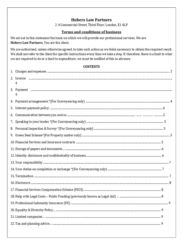 Legal Services Terms for Clients | PDF | Payments | Cheque