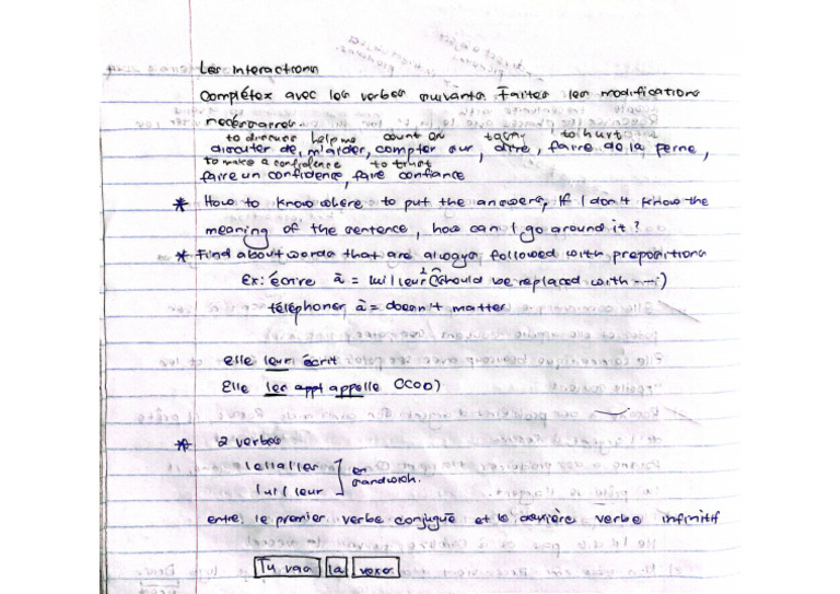 French Notes - Leur: Lui | PDF