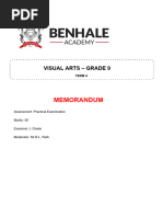 Grade 8 Visual Arts Term 1 Project | PDF | Pencil | Drawing