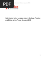 Download Index on Censorship Submission to the Leveson Inquiry January 2012 by IndexOnCensorship SN79211057 doc pdf