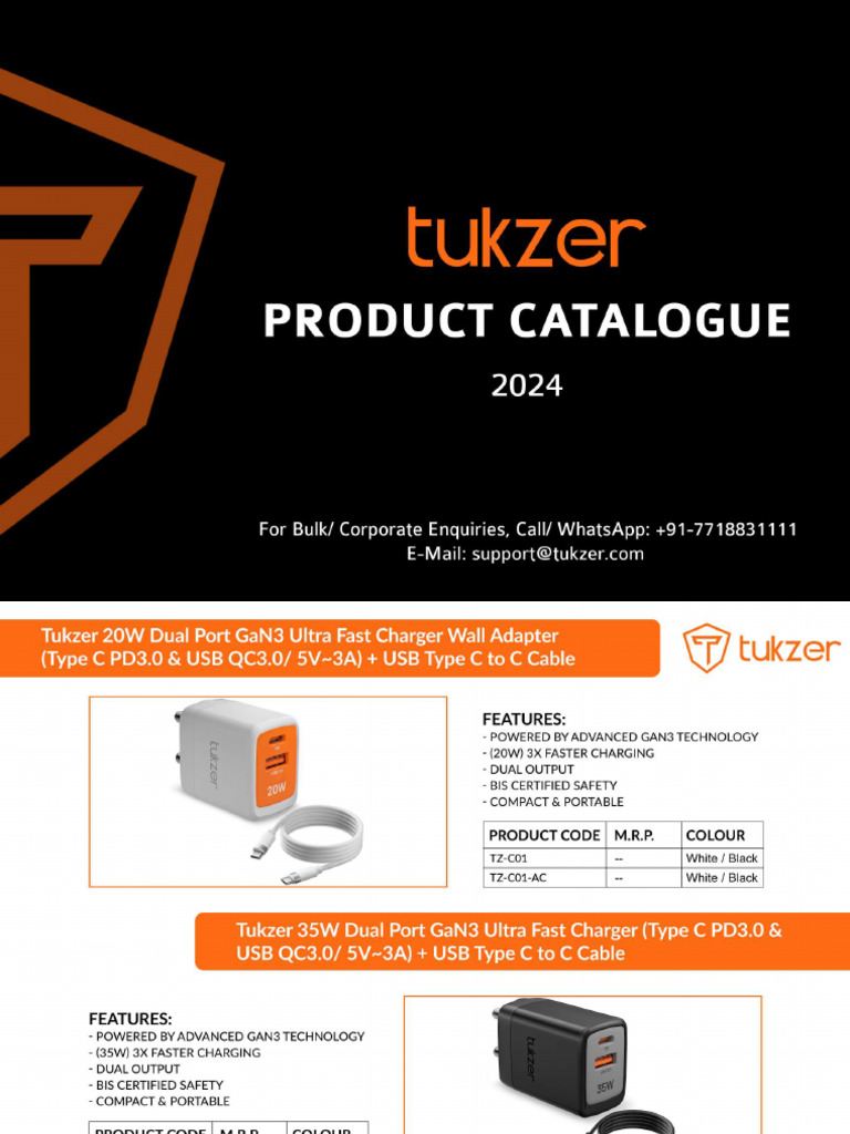 Tukzer Catalogue | PDF