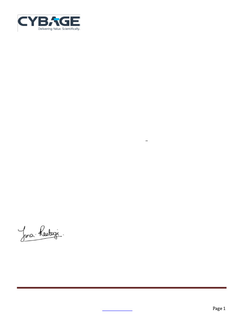 Cybage Offer Letter for Sr. Software Engineer | PDF | Salary | Taxes