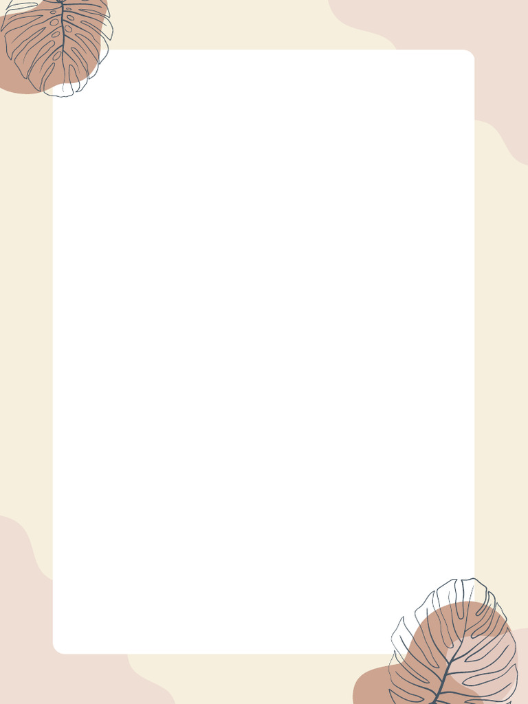 Cream Brown Simple Aesthetic Paper Border | PDF