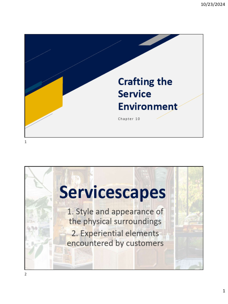 Chapter 10 Crafting The Service Environment | PDF | Affect (Psychology ...