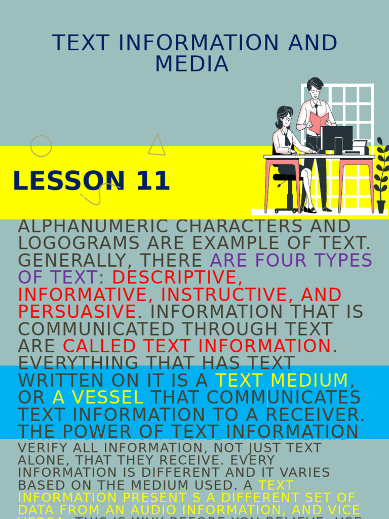 Types and Principles of Text Information | PDF | Social Science