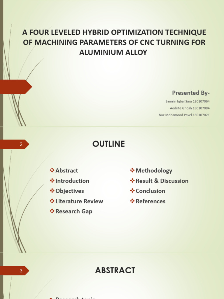 A Four Leveled Hybrid Optimization Technique of Machining Parameters of ...