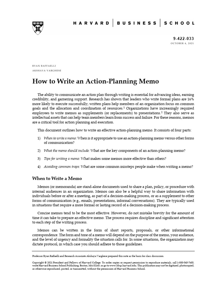 2.0 How To Write An Action - Planning | PDF | Memorandum | Data