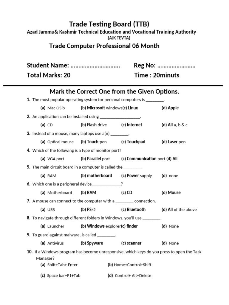 Private Institute Paper | PDF | Microsoft Windows | Operating System
