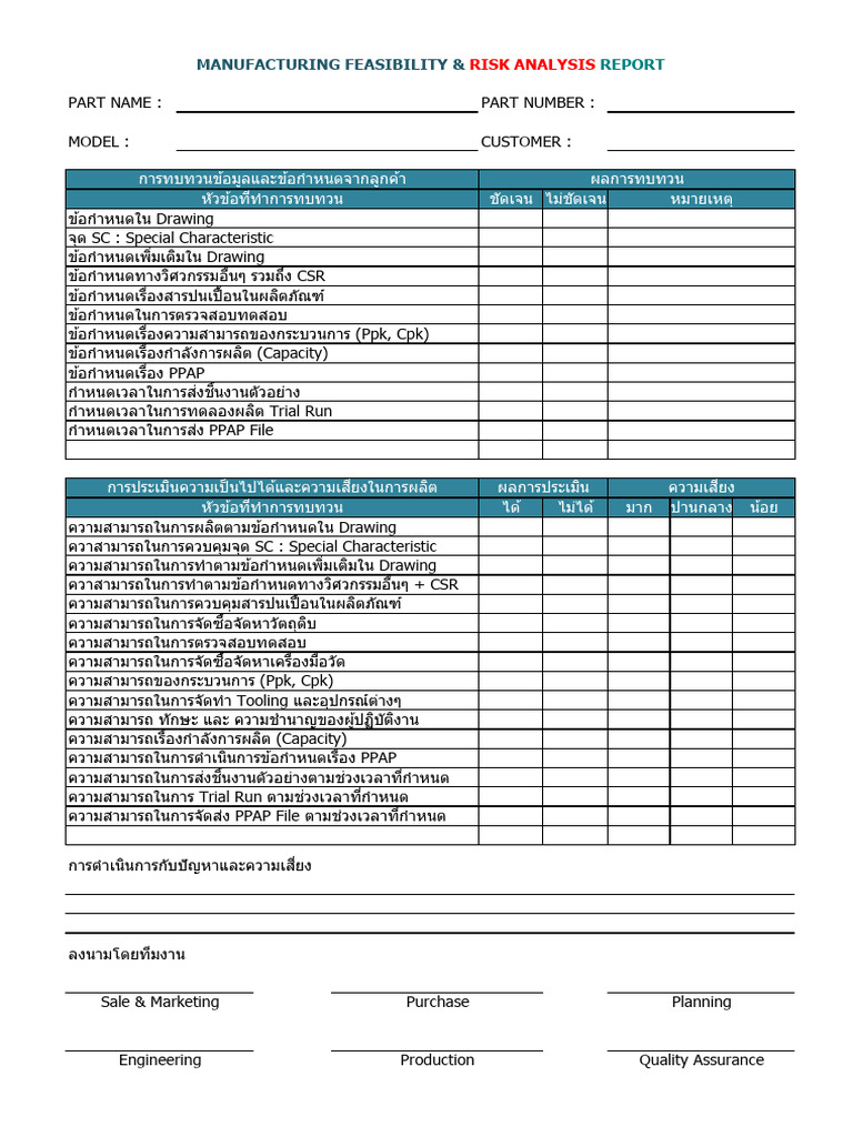 Feasibility & Risk Analysis + Input Review | PDF