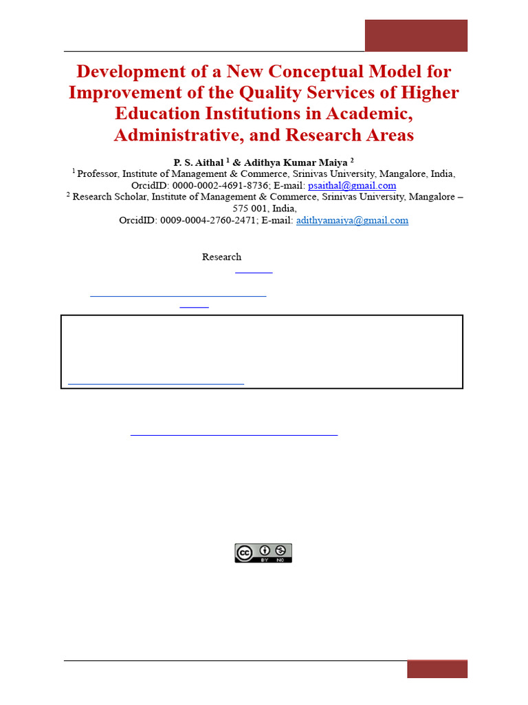 New Model for Enhancing Higher Education Quality | PDF | Quality ...