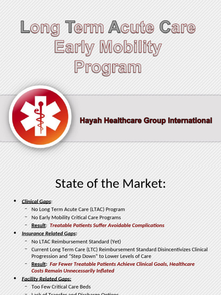 LTAC Presentation PDF | PDF | Intensive Care Unit | Intensive Care Medicine