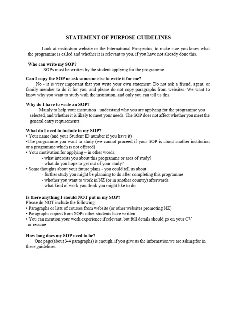 SOP Guidelines Application | PDF | Business