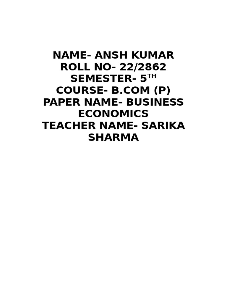 Business Economics Assignment Pdf Recycling Packaging And Labeling