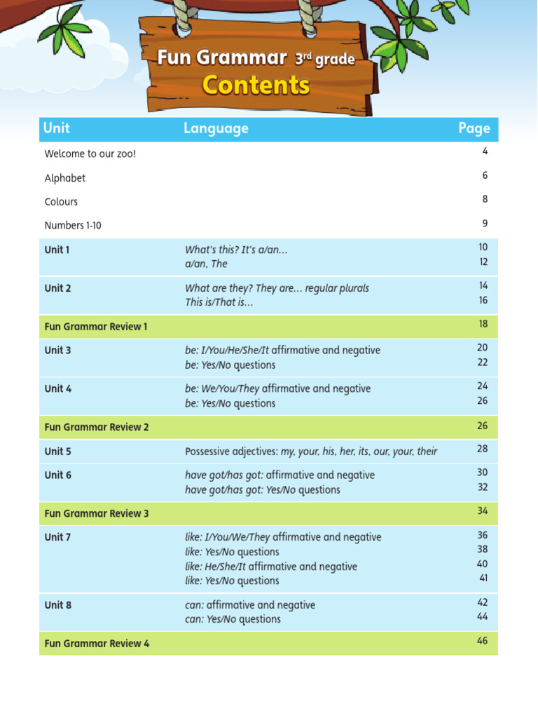 3rd - Grade GB Sample | PDF | Language Mechanics | Grammar