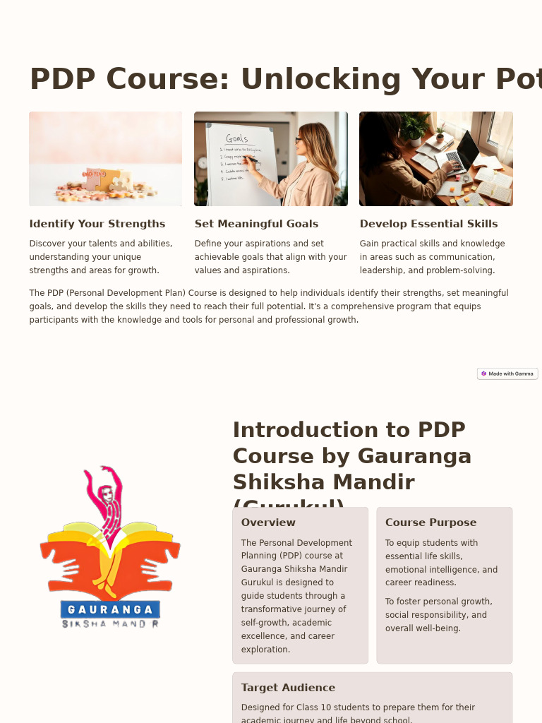 Unlocking Your Potential: PDP Course | PDF | Psychological Resilience ...