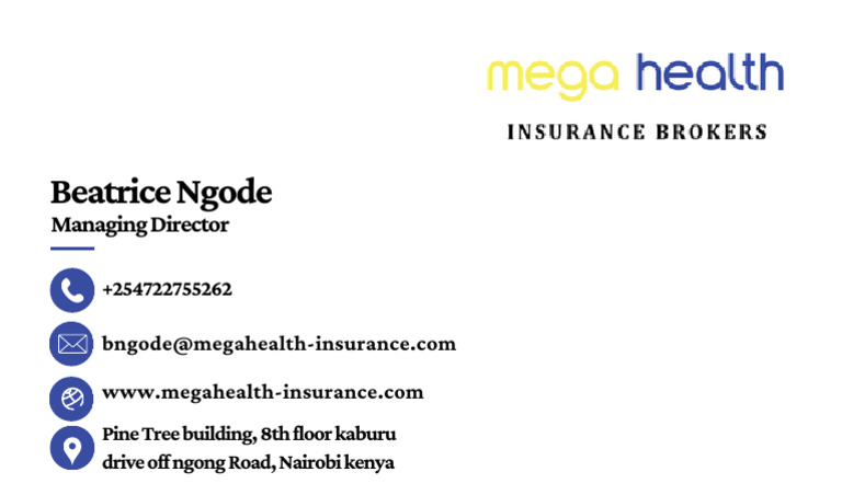 Beatrice Ngode - Mega Health Insurance | PDF