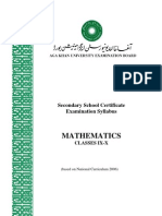 AKU-EB Mathematics SLOs 9 and 10