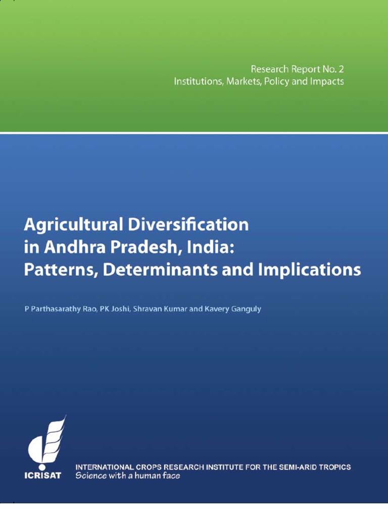 Agricultural Diversification in Andhra Pradesh, India PDF Agriculture Poverty