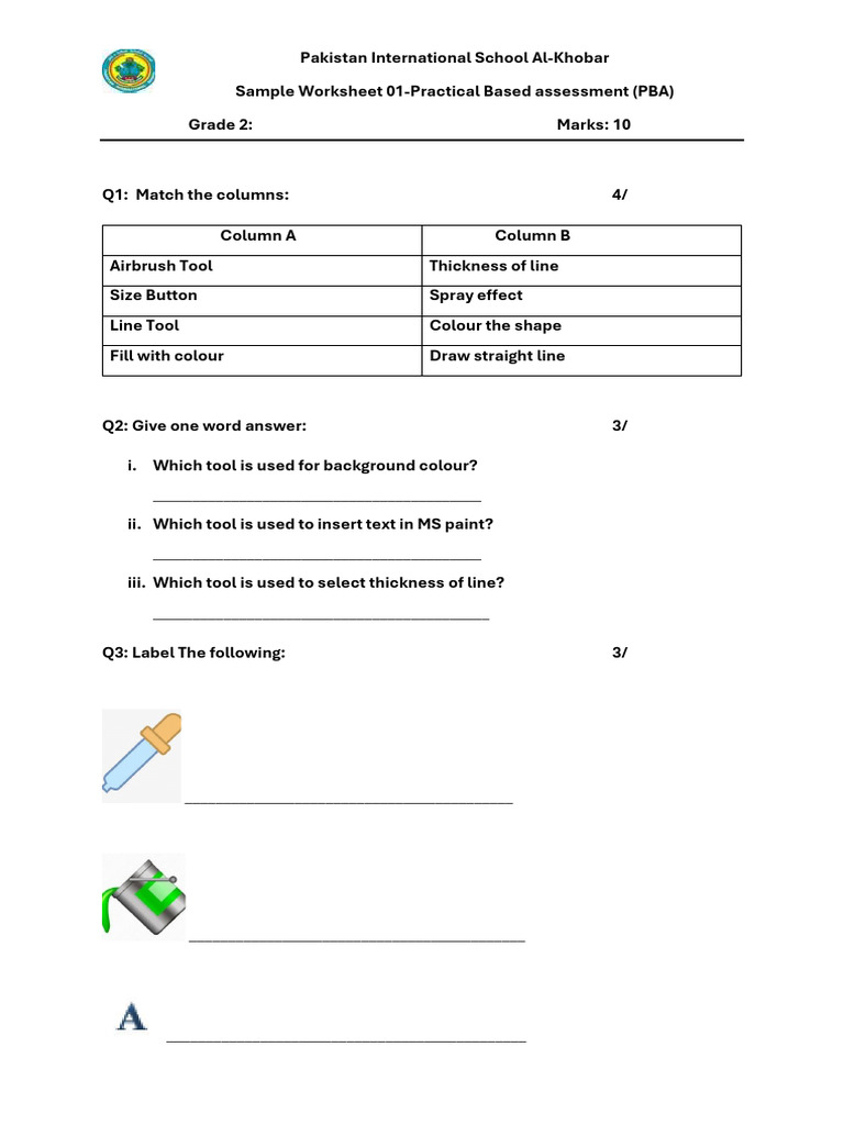 Grade 2 Sample Pba Pdf Business Computers