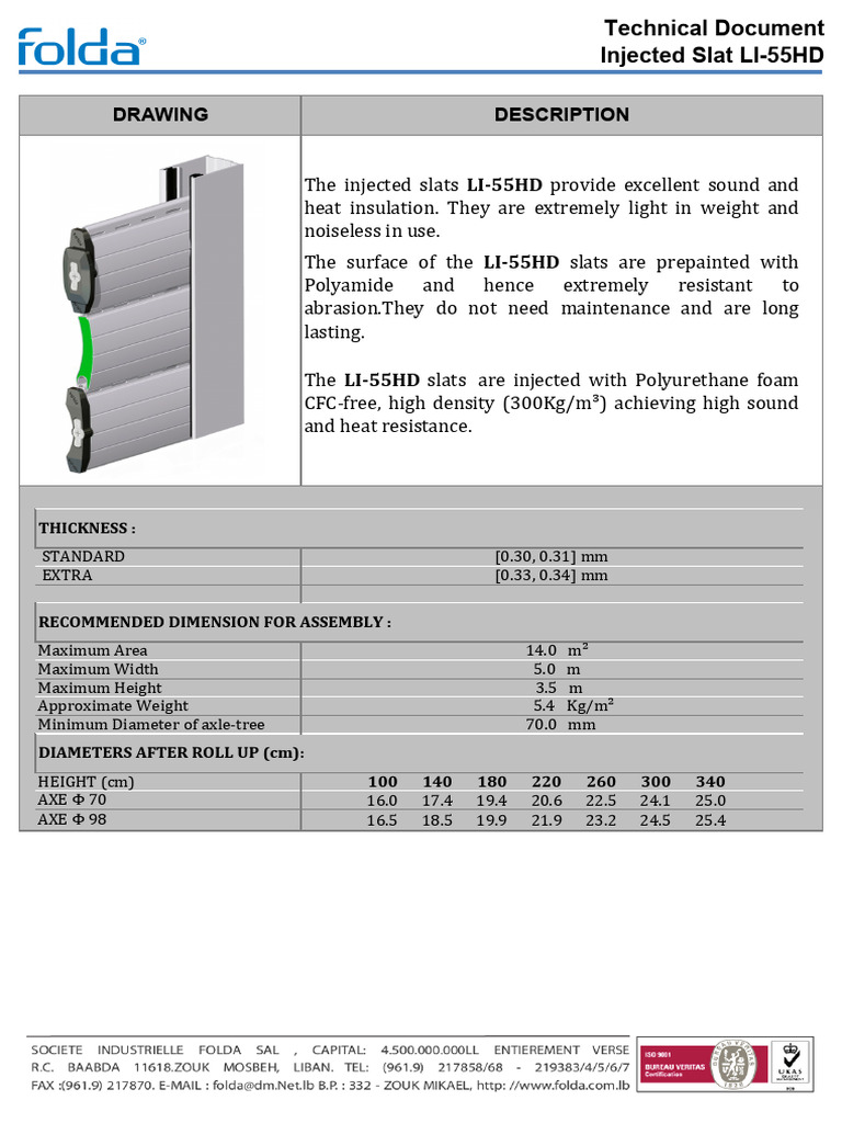 Technical Document Li-55hd | PDF
