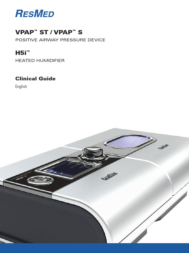 S9 VPAP ST Clinical Guide | PDF | Menu (Computing) | Humidity
