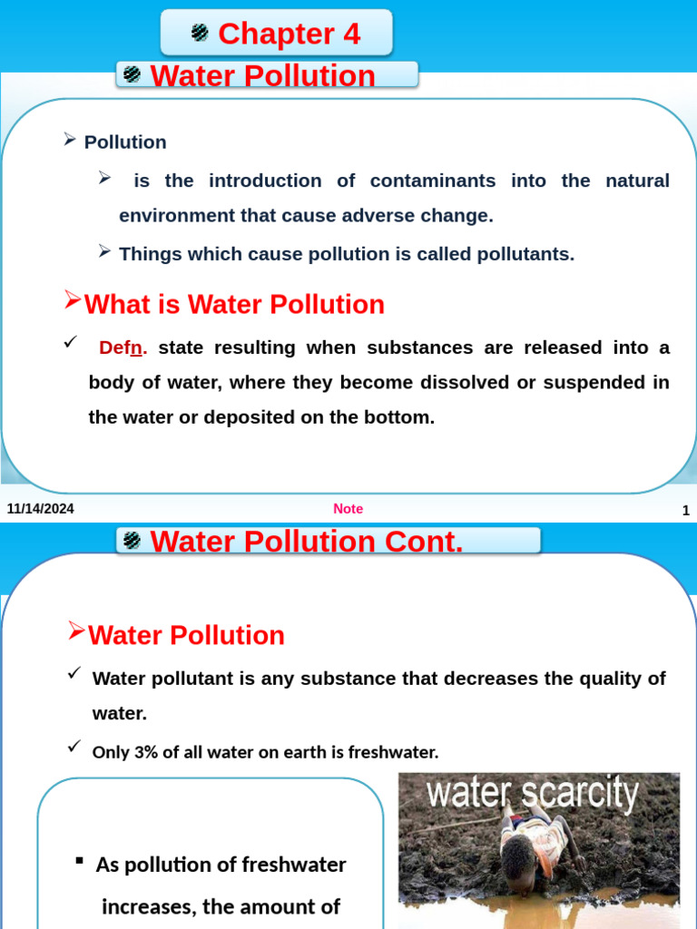 Understanding Water Pollution Sources | PDF | Water Pollution | Sewage ...