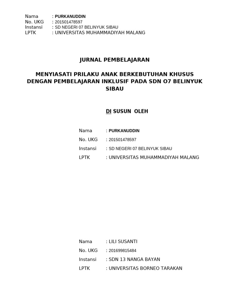 Jurnal Pembelajaran Pur | PDF | Karier & Perkembangan | Kesehatan Holistik
