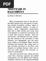 Nightmare in Balochistan - Selig S. Harrison