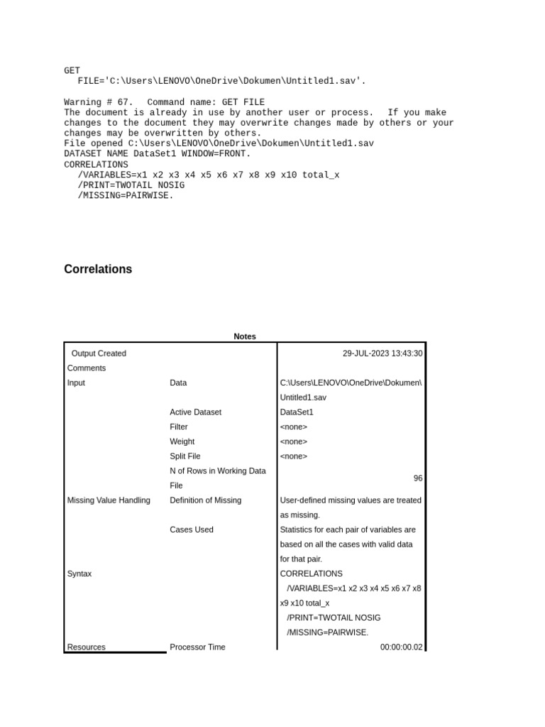 Uji Spss | PDF | Errors And Residuals | Statistical Inference
