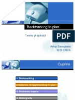 Backtracking În Plan