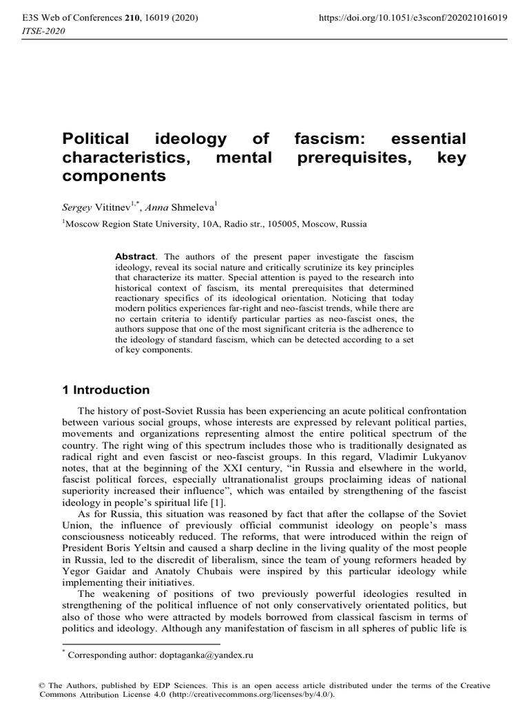 Understanding Fascism: Key Characteristics | PDF | Fascism | Nazism