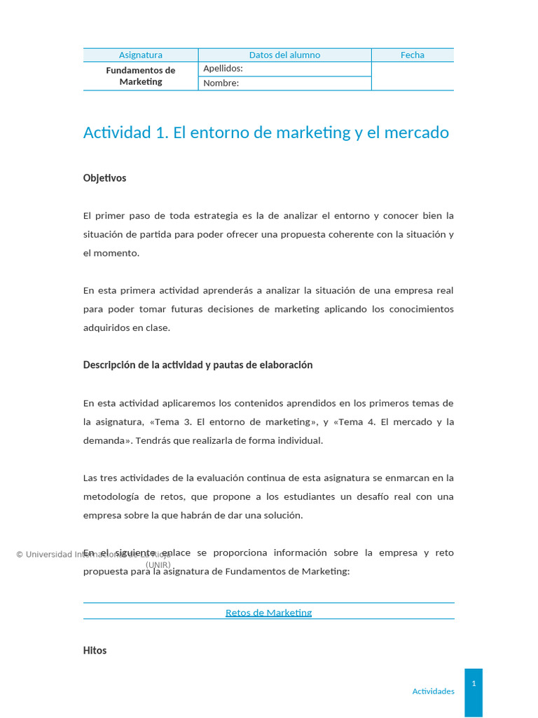 Análisis del Entorno de Marketing | PDF | Análisis FODA | Marketing